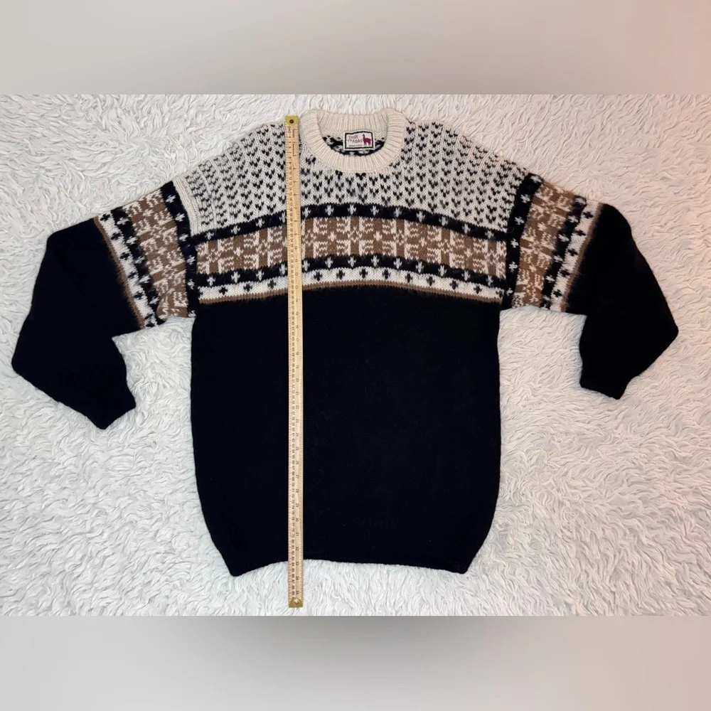 Trails Of The Andes Hand Knit Peruvian Alpaca Wool Sweater‎ Women’s Sweater XXL